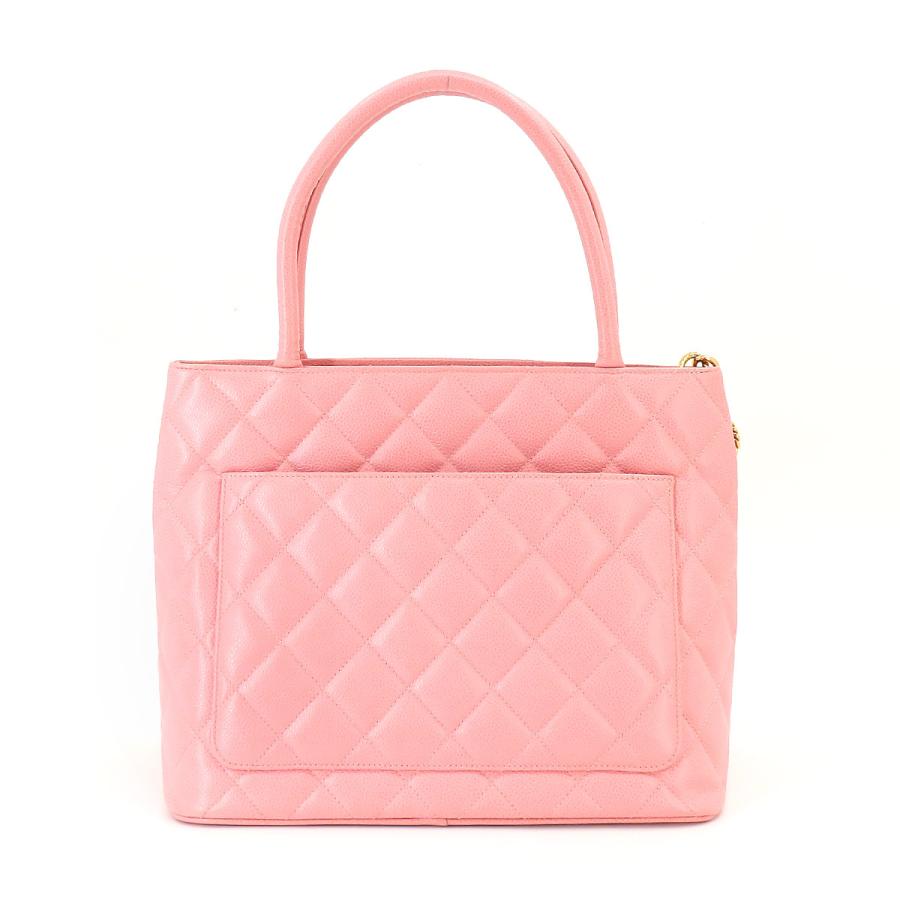 新品同様 シャネル CHANEL 復刻トート バッグ キャビアスキン ピンク  