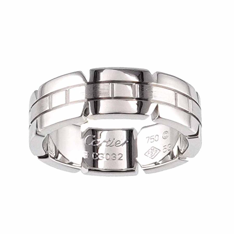 カルティエ Cartier タンクフランセーズ #53 リング K18 WG ホワイトゴールド 750 指輪 Tank Francaise Ring 90217161｜purpose-inc｜02