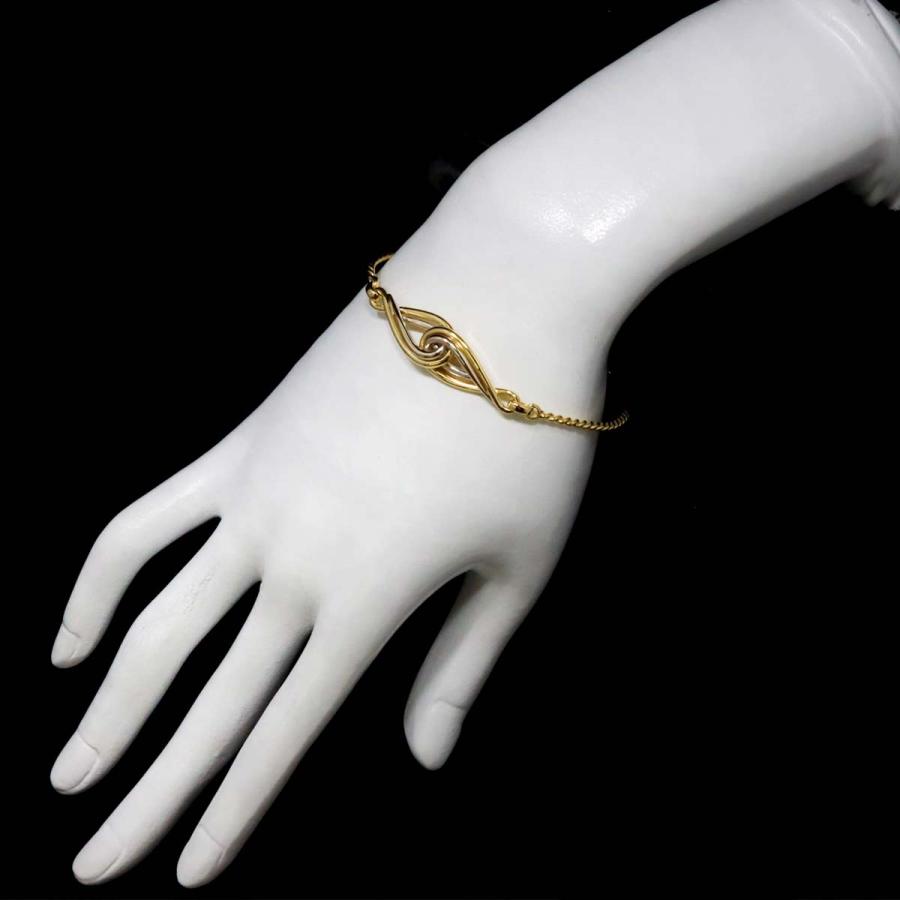 クリスチャン ディオール Christian Dior ブレスレット 18cm K18 YG WG イエロー ホワイトゴールド 750 Bracelet 90217315｜purpose-inc｜06