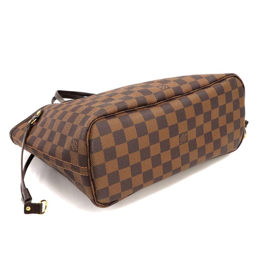 新品同様 ルイ ヴィトン LOUIS VUITTON ダミエ ネヴァーフル PM トート バッグ エベヌ N51109 ブラウン Damier Neverfull PM 90220621｜purpose-inc｜04