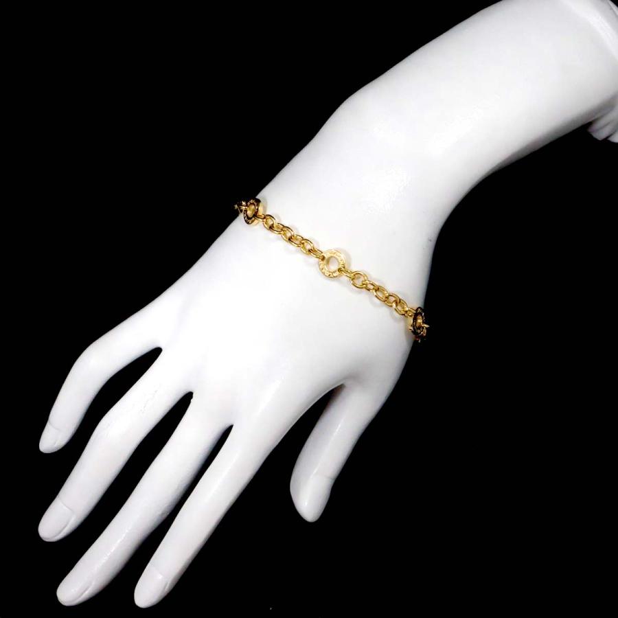 ブルガリ BVLGARI ダブルロゴ ブレスレット 18.5cm K18 YG イエローゴールド 750 Bracelet 90220878｜purpose-inc｜06