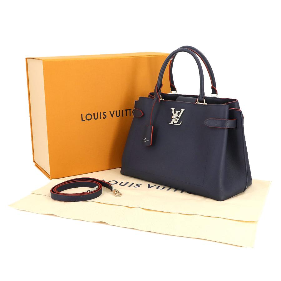 新品同様 ルイ ヴィトン LOUIS VUITTON ロックミー デー 2way トート ショルダー バッグ レザー マリーヌルージュ M53645 RFID 90221070｜purpose-inc｜08