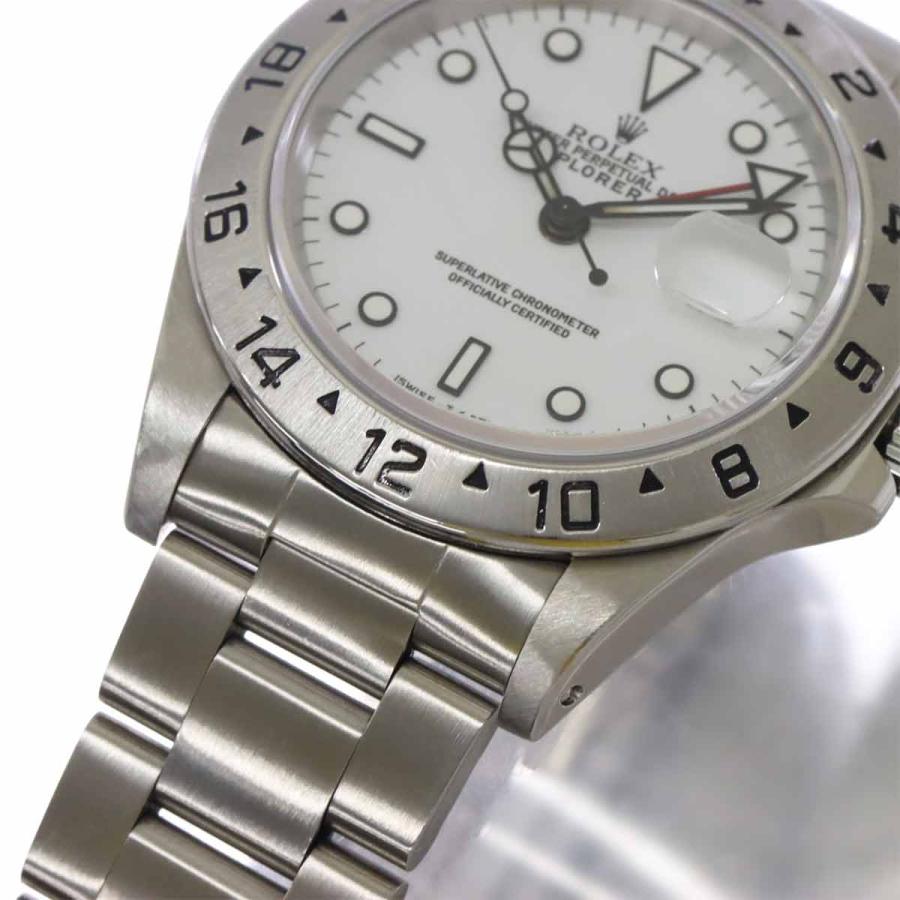 ロレックス ROLEX エクスプローラー2 16570 N番 メンズ 腕時計 デイト ホワイト 文字盤 オートマ 自動巻き ウォッチ Explorer II 90221425｜purpose-inc｜07