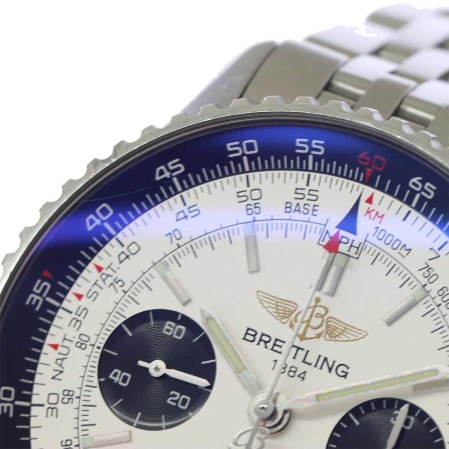 ブライトリング BREITLING ナビタイマー 日本限定 A23330 クロノグラフ メンズ 腕時計 デイト シルバー 自動巻き Navitimer 90222119｜purpose-inc｜07