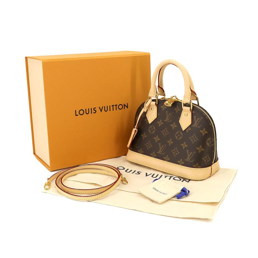 未使用 展示品 ルイ ヴィトン LOUIS VUITTON モノグラム アルマ BB 2way ハンド ショルダー バッグ ブラウン M53152 RFID 90222432｜purpose-inc｜08