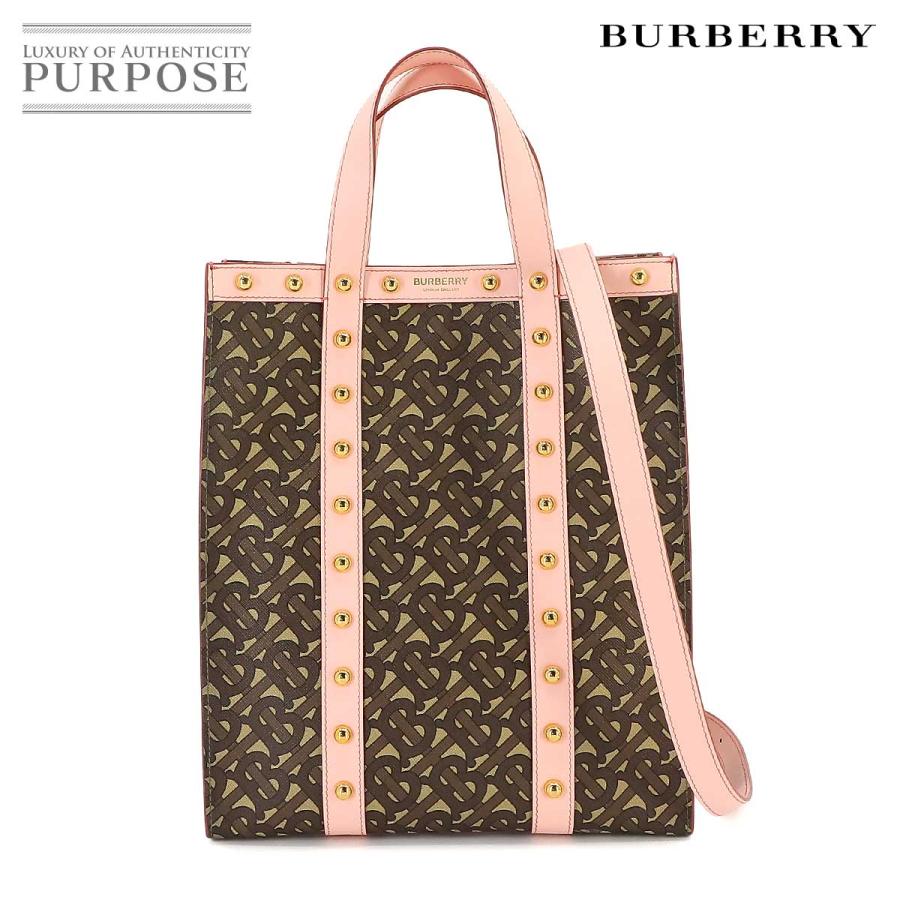 未使用 展示品 バーバリー BURBERRY TBモノグラム 2way トート 