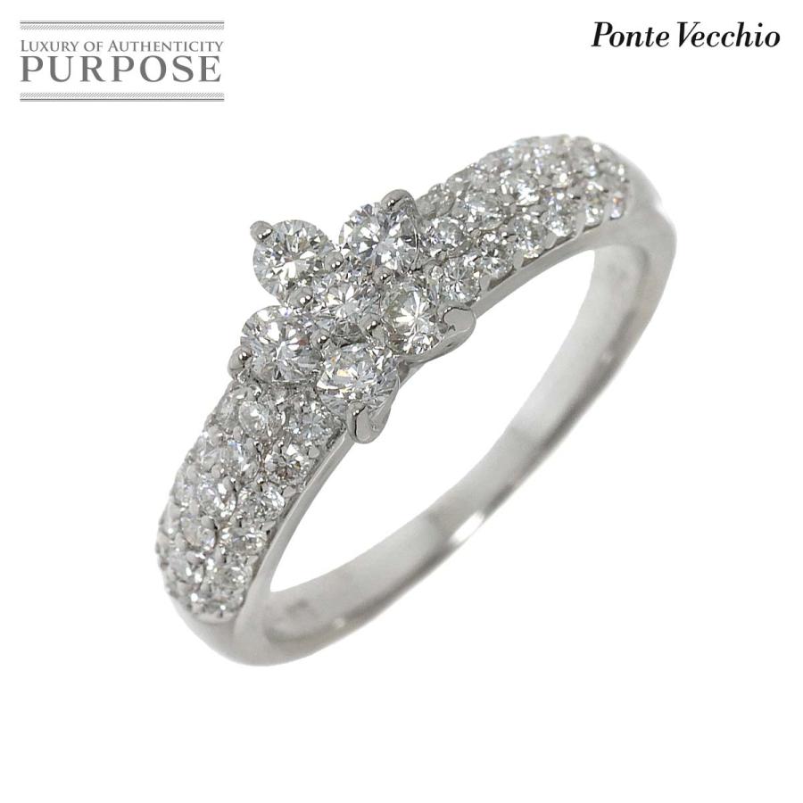ポンテヴェキオ Ponte Vecchio 9号 リング ダイヤ 0.64ct K18 WG 