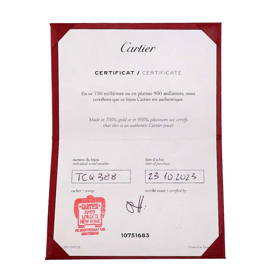 カルティエ  Cartier シンボル クロス ダイヤ ネックレス 41cm K18 WG ホワイトゴールド 750 Necklace【証明書付き】 90224410｜purpose-inc｜09