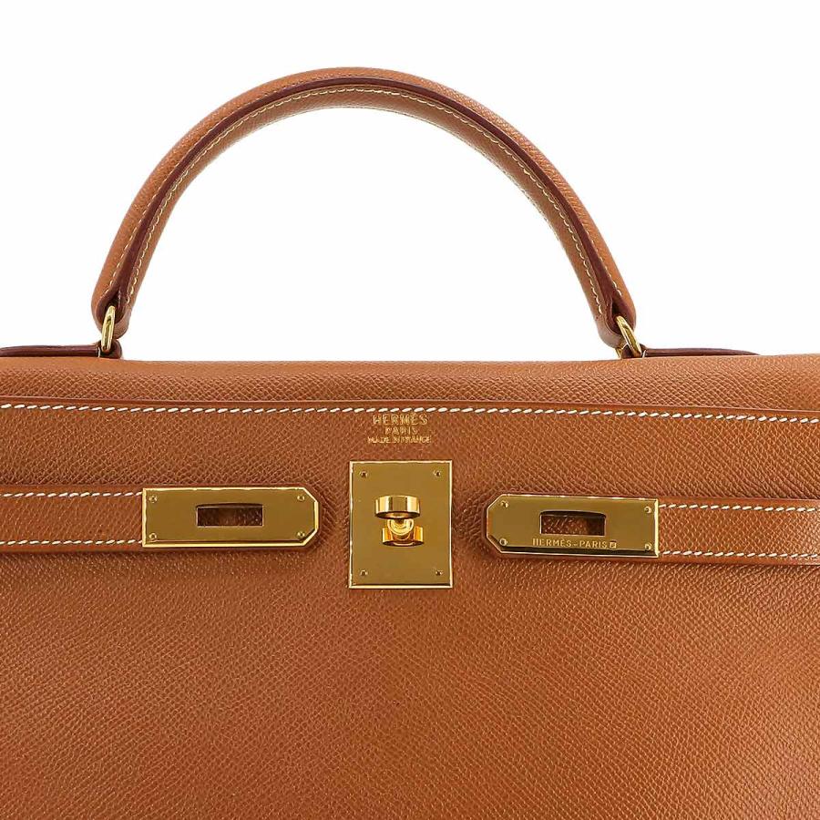 新品同様 エルメス HERMES ケリー 32 2way ハンド ショルダー バッグ クシュベル エプソン ゴールド 〇Z刻印 内縫い Kelly 32 90225147｜purpose-inc｜07