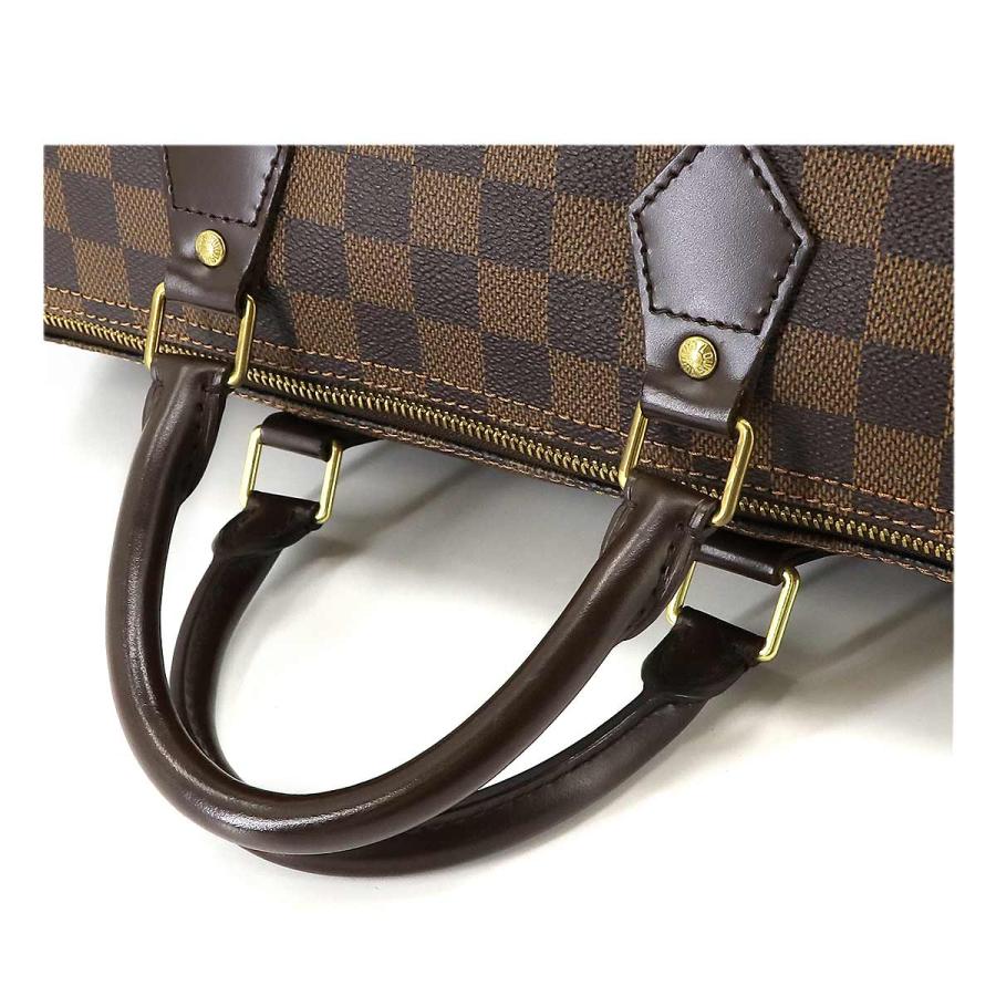 ルイ ヴィトン LOUIS VUITTON ダミエ スピーディ 35 ハンド バッグ エベヌ ブラウン N41523 ゴールド 金具 Speedy 35 90225202｜purpose-inc｜05