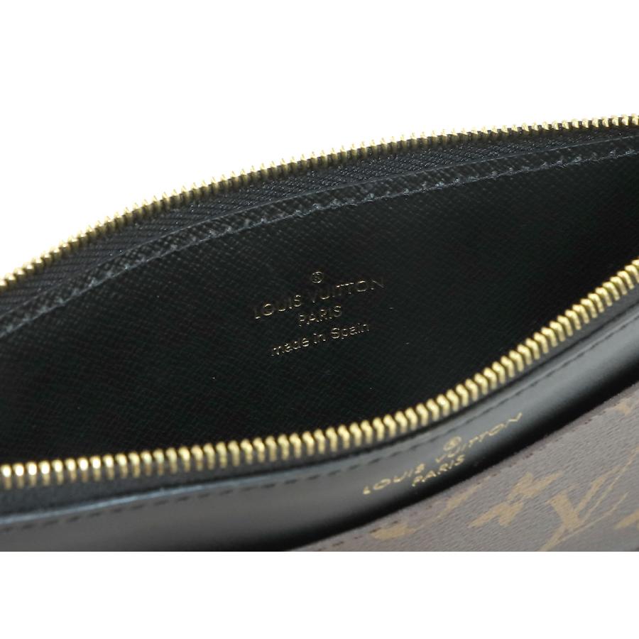新品同様 ルイ ヴィトン LOUIS VUITTON モノグラム スリム パース マルチケース ブラウン ブラック M80348 RFID