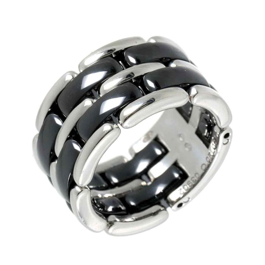 CHANEL ウルトラ コレクション リング ワイド 18金 セラミック