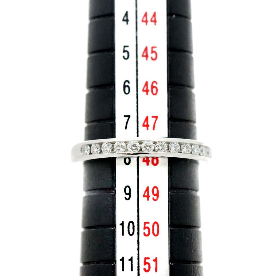 ティファニー TIFFANY&Co. ハーフサークル チャネル セッティング 7.5号 リング 幅2.5mm ダイヤ Pt プラチナ 指輪 Diamond Ring 90225934｜purpose-inc｜07