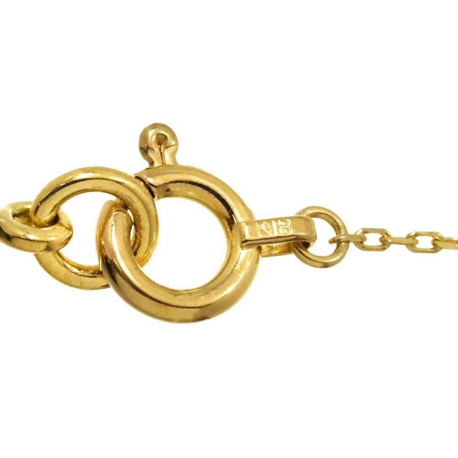 アーカー AHKAH ダイヤ 0.06ct ネックレス 40cm K18 YG イエロー  