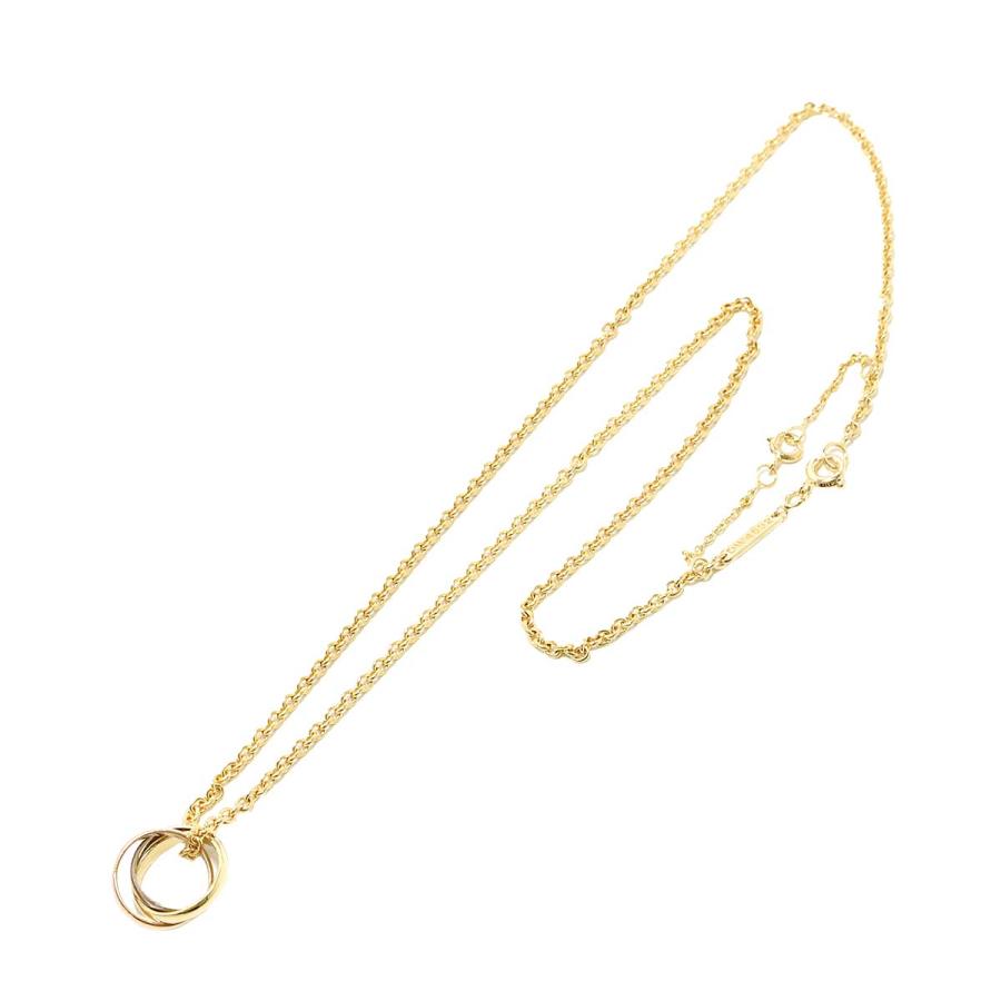 カルティエ Cartier トリニティ ネックレス 42cm K18 YG WG PG 750 スリーゴールド 3連 Trinity Necklace【証明書付き】 90226589｜purpose-inc｜02