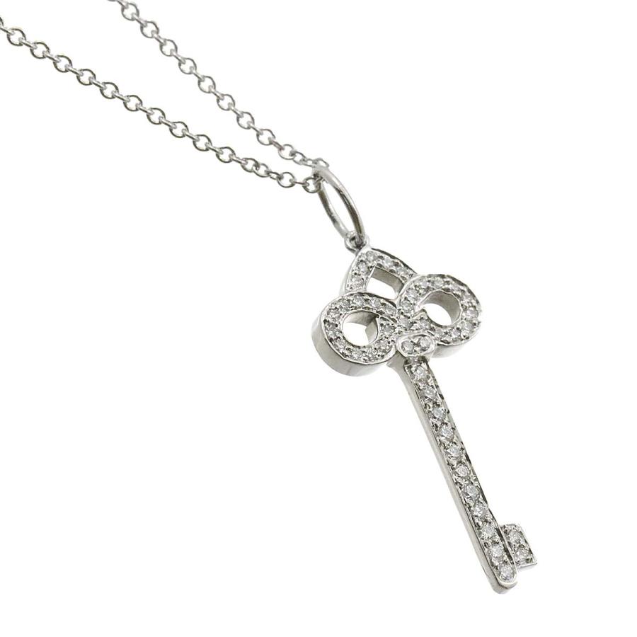 ティファニー TIFFANY&Co. フルールドリスキー ダイヤ ネックレス 40cm Pt プラチナ Diamond Necklace 90227527｜purpose-inc｜03