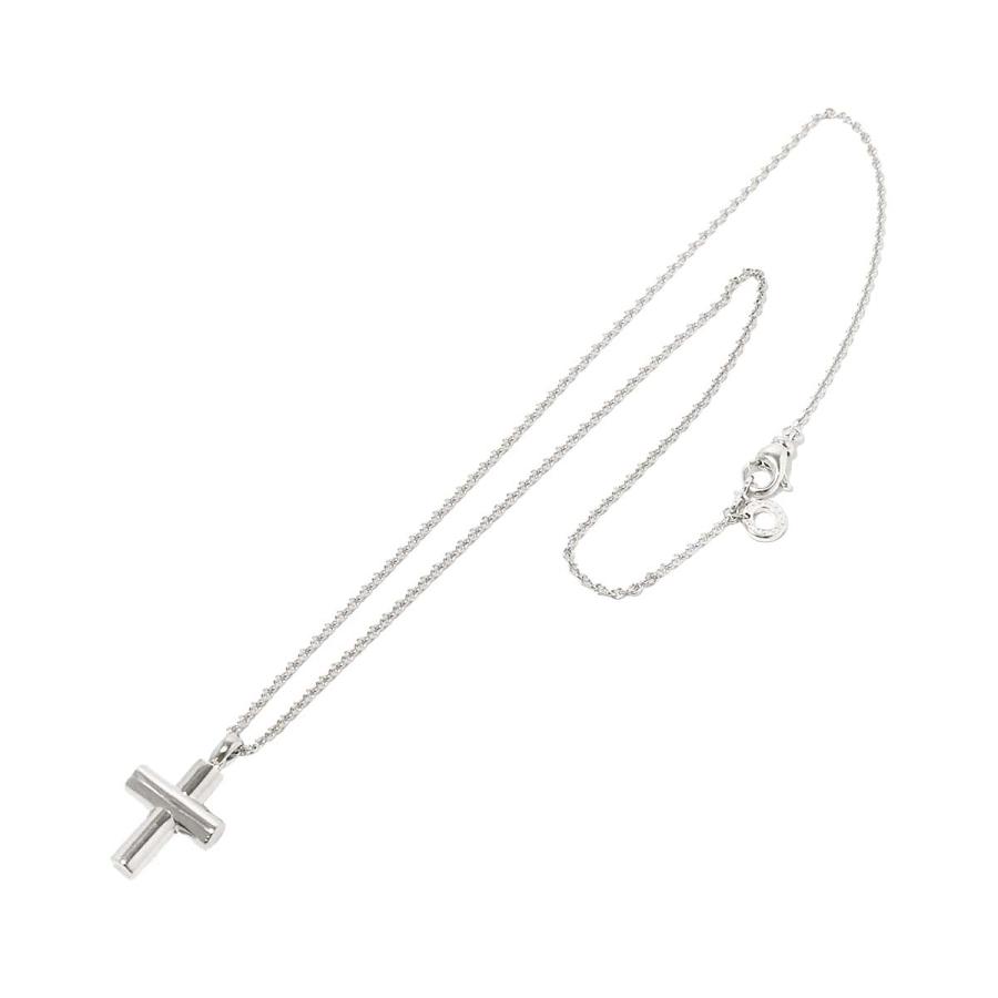 ブルガリ BVLGARI ラテンクロス ネックレス 40cm K18 WG ホワイトゴールド 750 Cross Necklace 90227543｜purpose-inc｜02