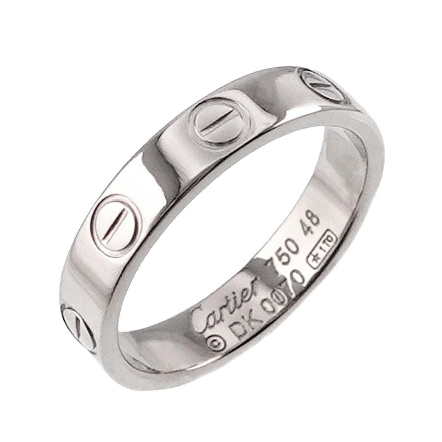 カルティエ Cartier ミニラブ #48 リング K18 WG ホワイトゴールド 750 指輪 Mini Love Ring【証明書付き】 90228224｜purpose-inc｜04