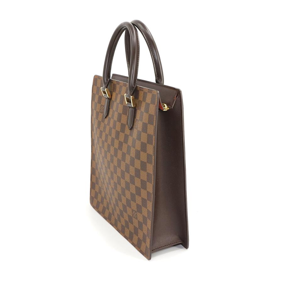 新品同様 ルイ ヴィトン LOUIS VUITTON ダミエ ヴェニス PM トート バッグ エベヌ N51145 ブラウン ゴールド 金具 Venice 90228359｜purpose-inc｜03