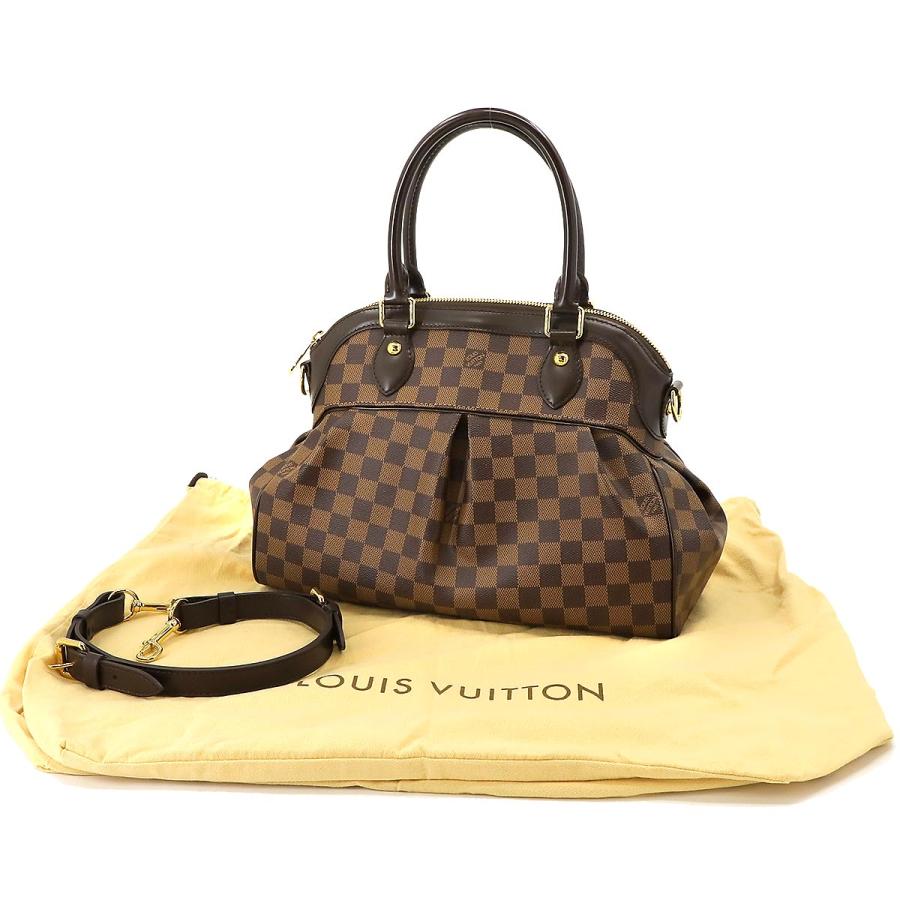 新品同様 ルイ ヴィトン LOUIS VUITTON ダミエ トレヴィ PM 2way ハンド ショルダー バッグ エベヌ N51997 Damier Trevi PM 90228361｜purpose-inc｜09