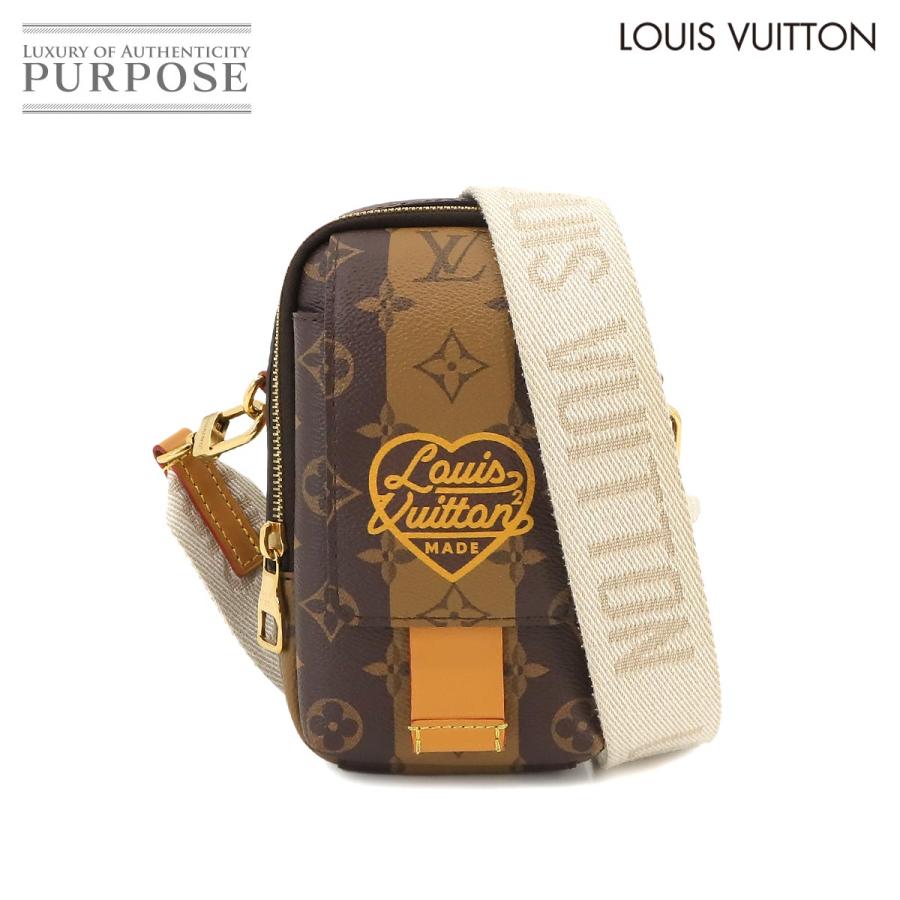 ルイ ヴィトン LOUIS VUITTON モノグラム ストライプ ダブル フォン 
