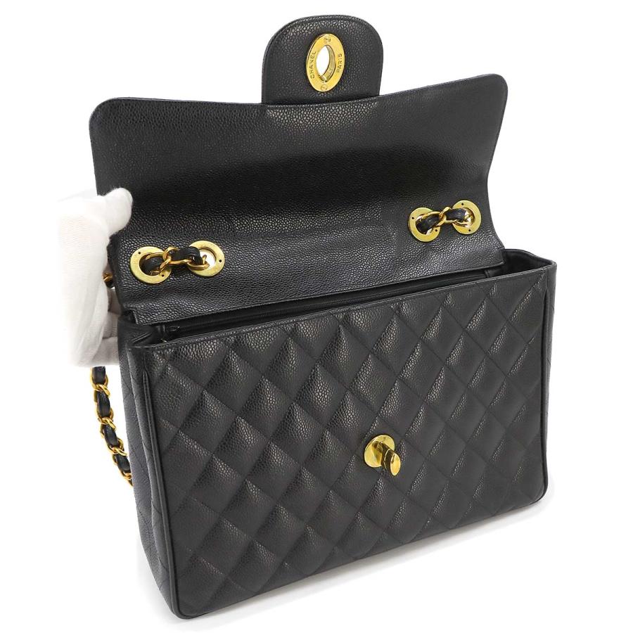 CHANEL シャネルマトラッセ30 キャビアスキンゴールドショルダー