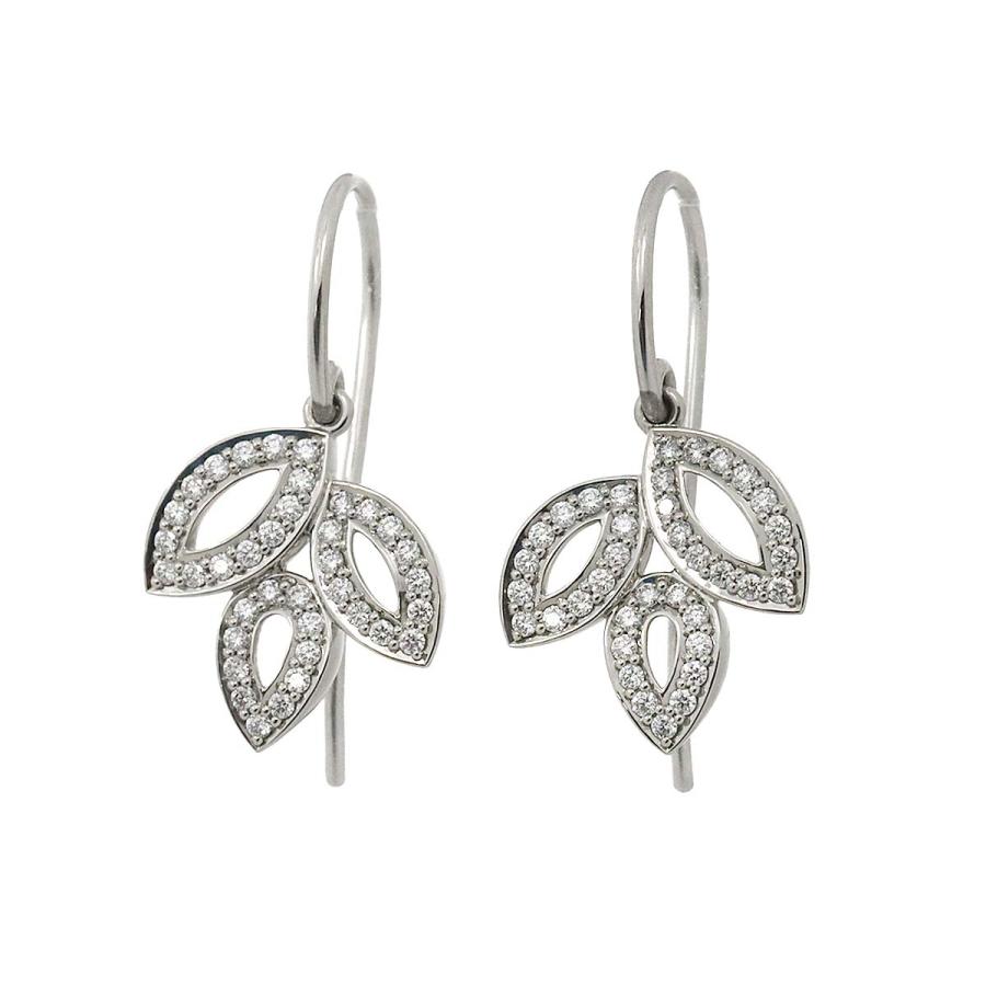 ハリー ウィンストン HARRY WINSTON リリークラスター ミニ ダイヤ ピアス Pt プラチナ Lily cluster Earrings Pierced【証明書】 90229782｜purpose-inc｜02