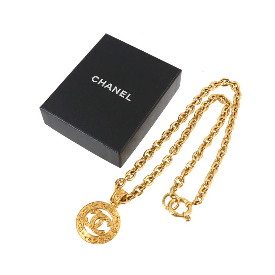 シャネル CHANEL ココマーク ロング ネックレス ゴールド 94A  