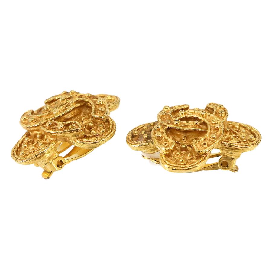 シャネル CHANEL ココマーク イヤリング ゴールド 94A アクセサリー ヴィンテージ Vintage Earrings 90231323の画像