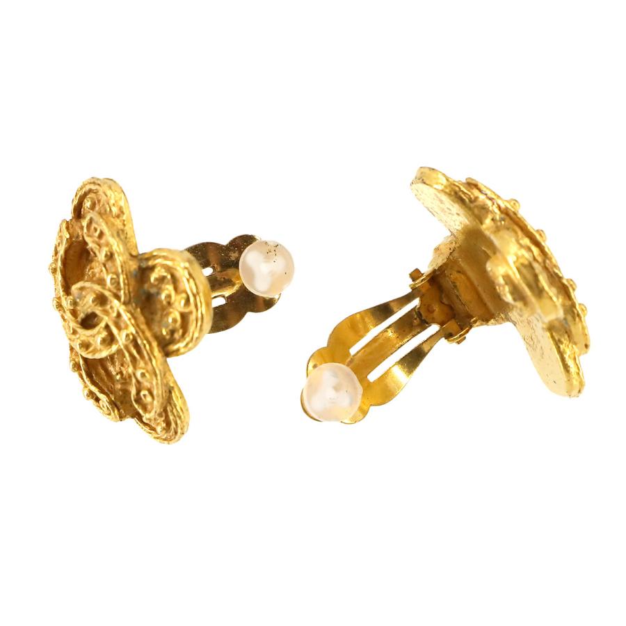 シャネル CHANEL ココマーク イヤリング ゴールド 94A アクセサリー ヴィンテージ Vintage Earrings 90231323の画像