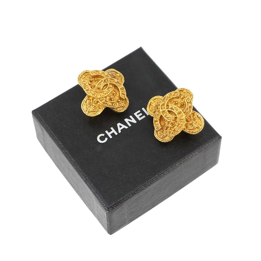 シャネル CHANEL ココマーク イヤリング ゴールド 94A アクセサリー ヴィンテージ Vintage Earrings 90231323の画像