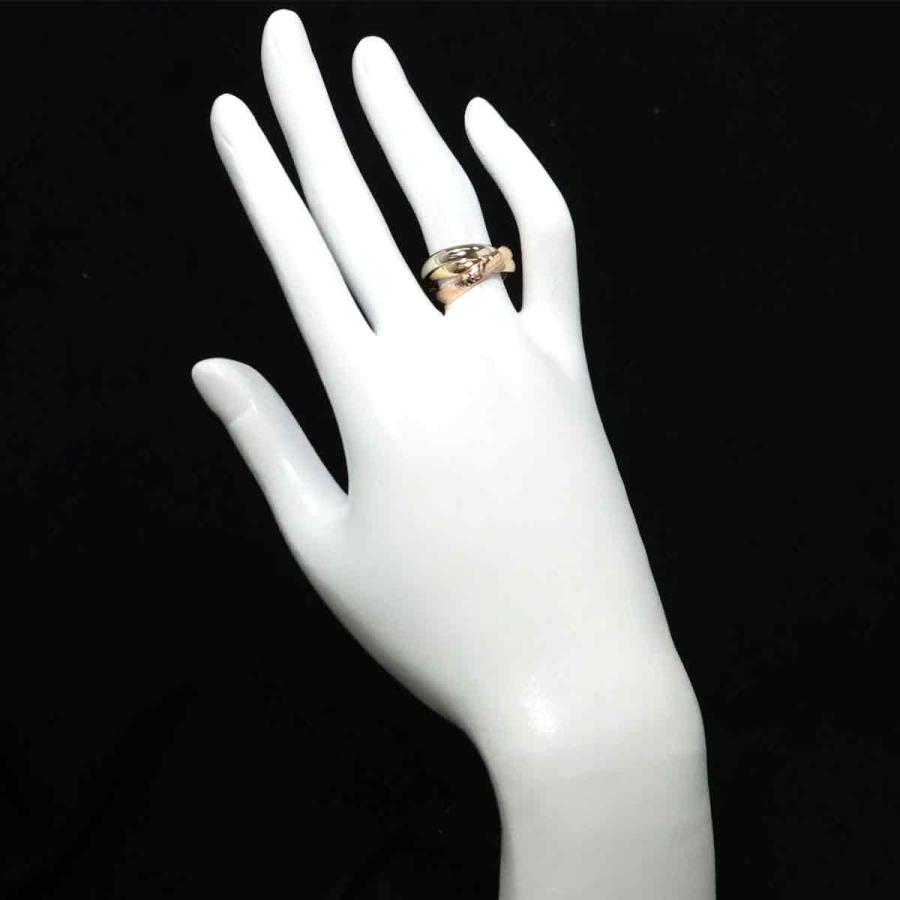 Cartier K18 トリニティリング 専用ケース付き Cartier（カルティエ） 18号 リング・指輪 トリニティリング MM K18