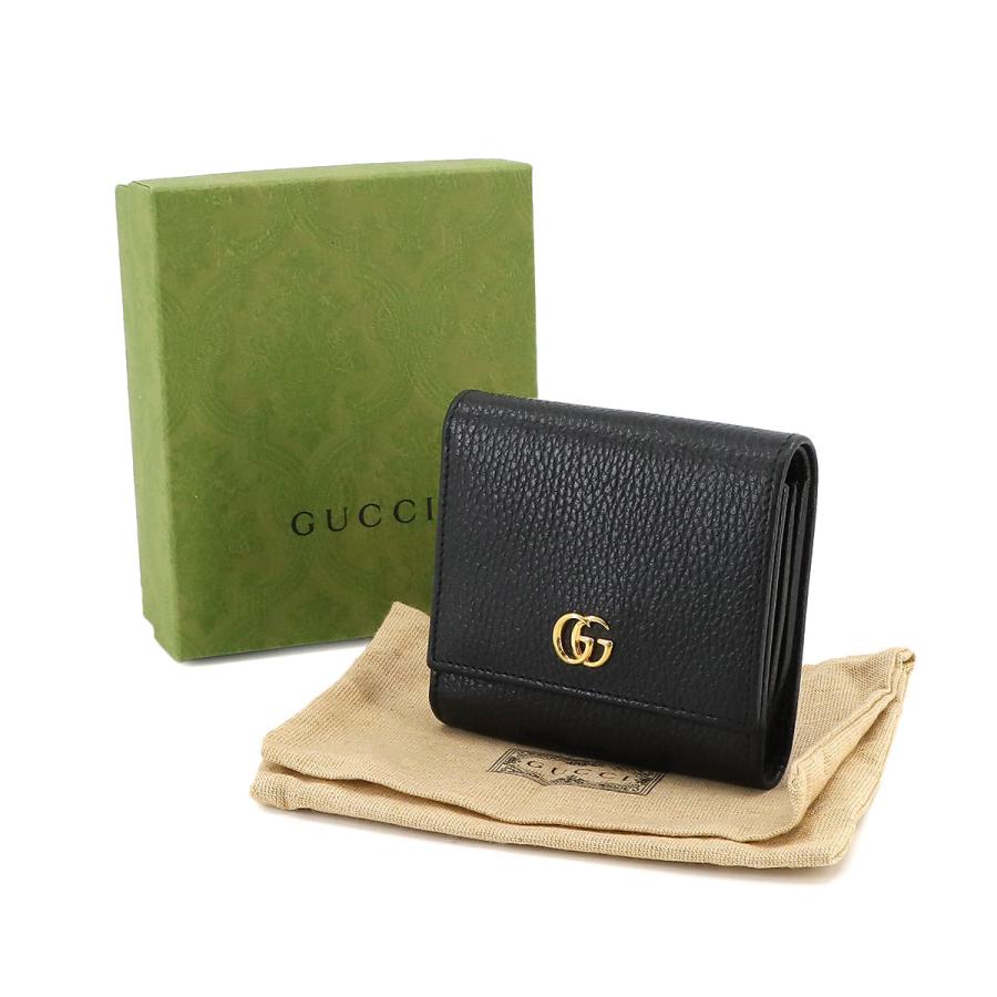 美品✨グッチ 598587 GGマーモント 二つ折り財布 GGスプリーム