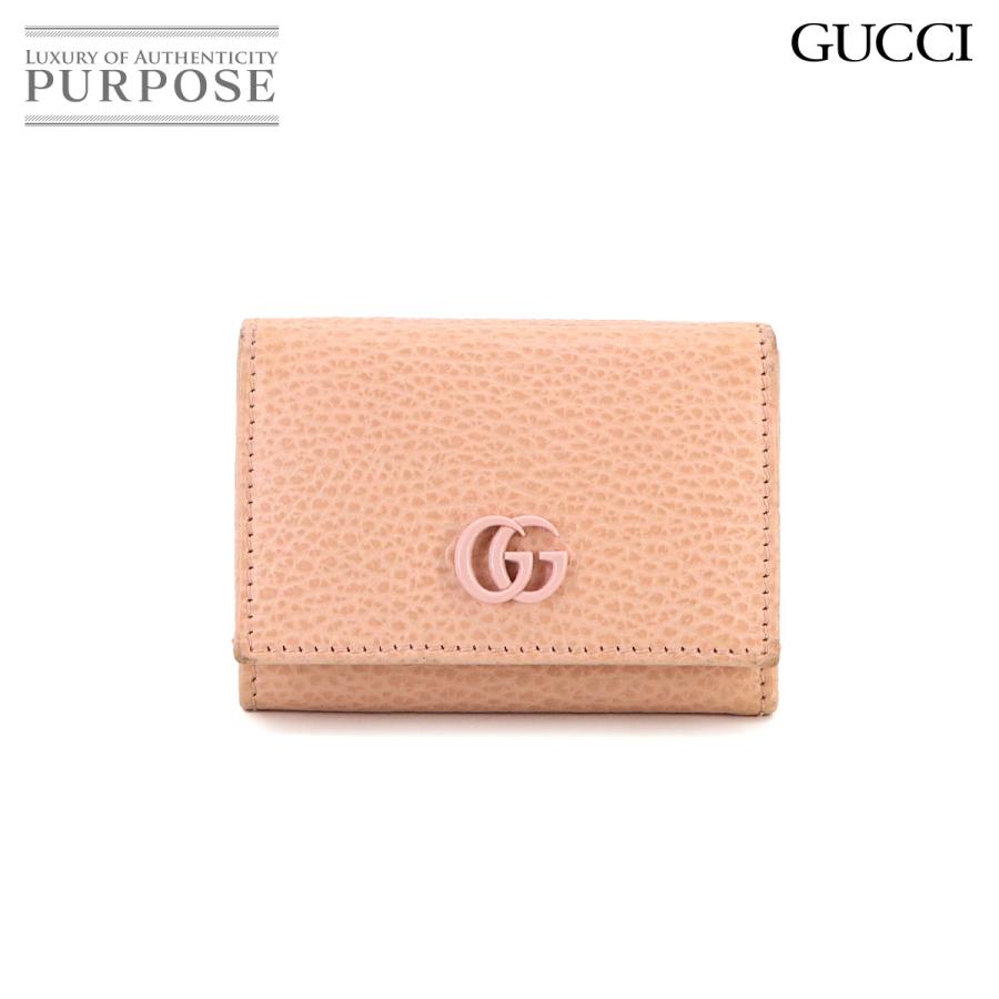 GUCCI グッチ GGマーモント ダブルG ウォレット 三つ折り 財布