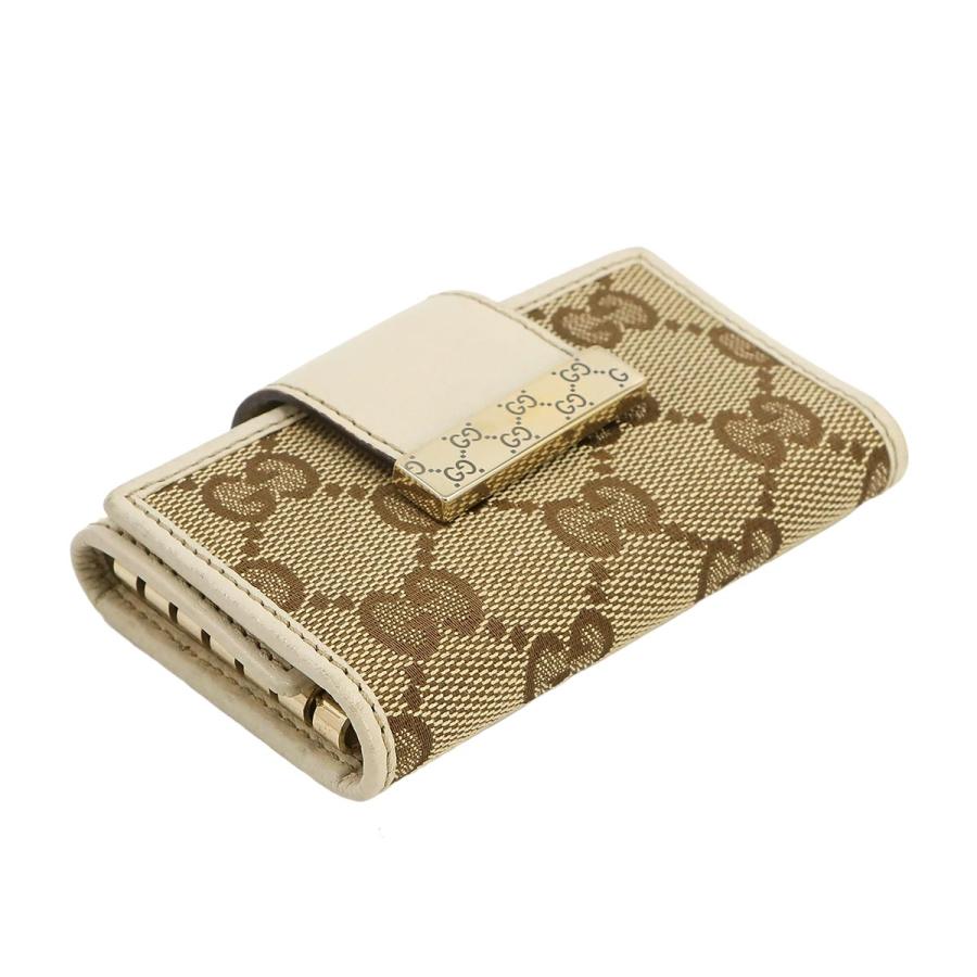 グッチ GUCCI GGマーモント GGキャンバス 6連 キーケース レザー ベージュ ブラウン 212098 ゴールド 金具 Key Case 90231995｜purpose-inc｜03