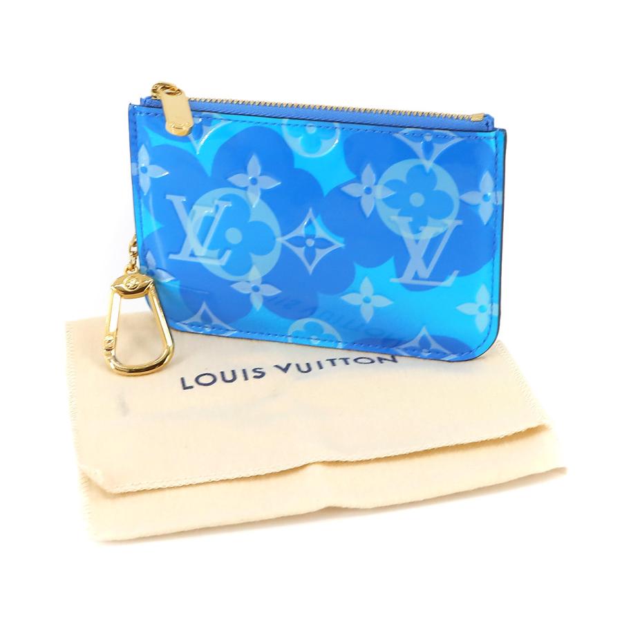 未使用 展示品 ルイ ヴィトン LOUIS VUITTON ヴェルニ ポシェット クレ コインケース 小銭入れ ブルー M90591 RFID Pochette cles 90232056｜purpose-inc｜07