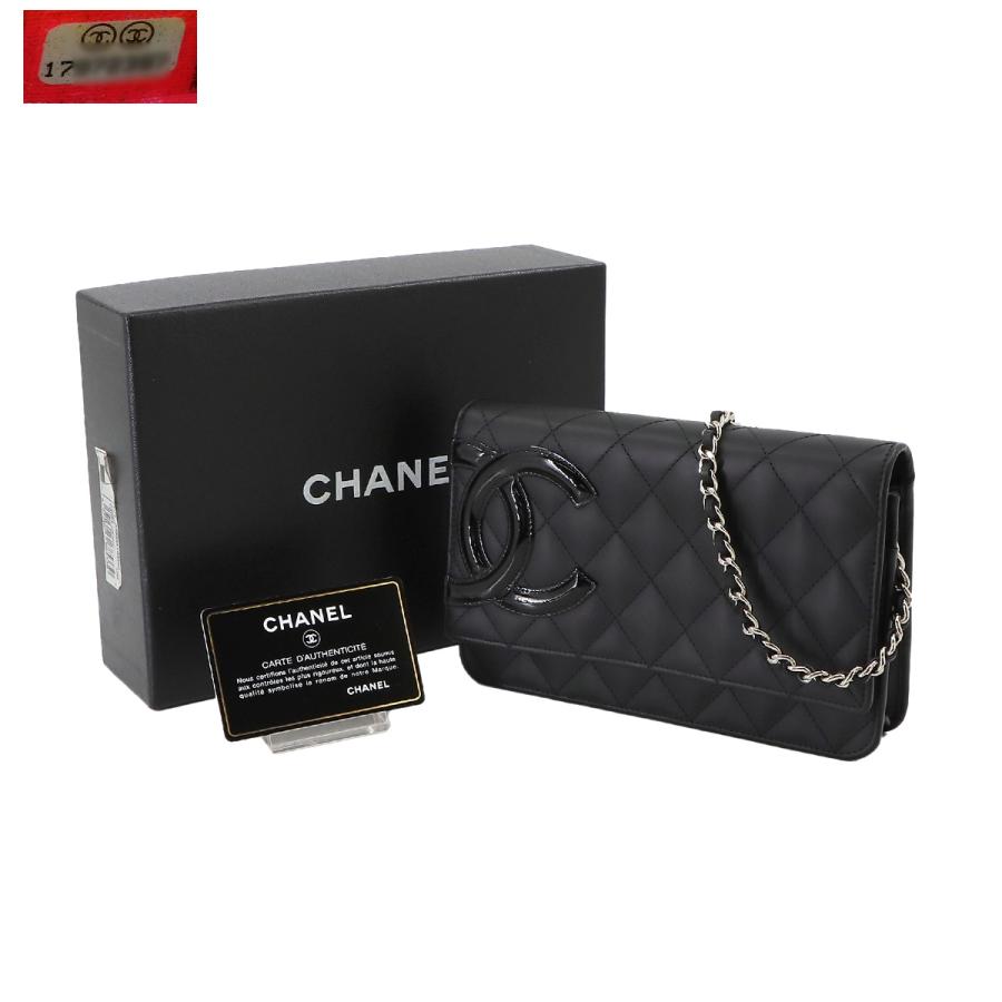 シャネル CHANEL 長財布 ウォレット エナメル 二つ折り ブラック シャネル CHANEL 長財布 ウォレット エナメル 二つ折り ブラック