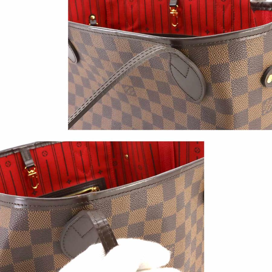 ルイ ヴィトン LOUIS VUITTON ダミエ ネヴァーフル MM トート バッグ エベヌ スリーズ N51105 ブラウン Damier Neverfull MM 90233857｜purpose-inc｜08