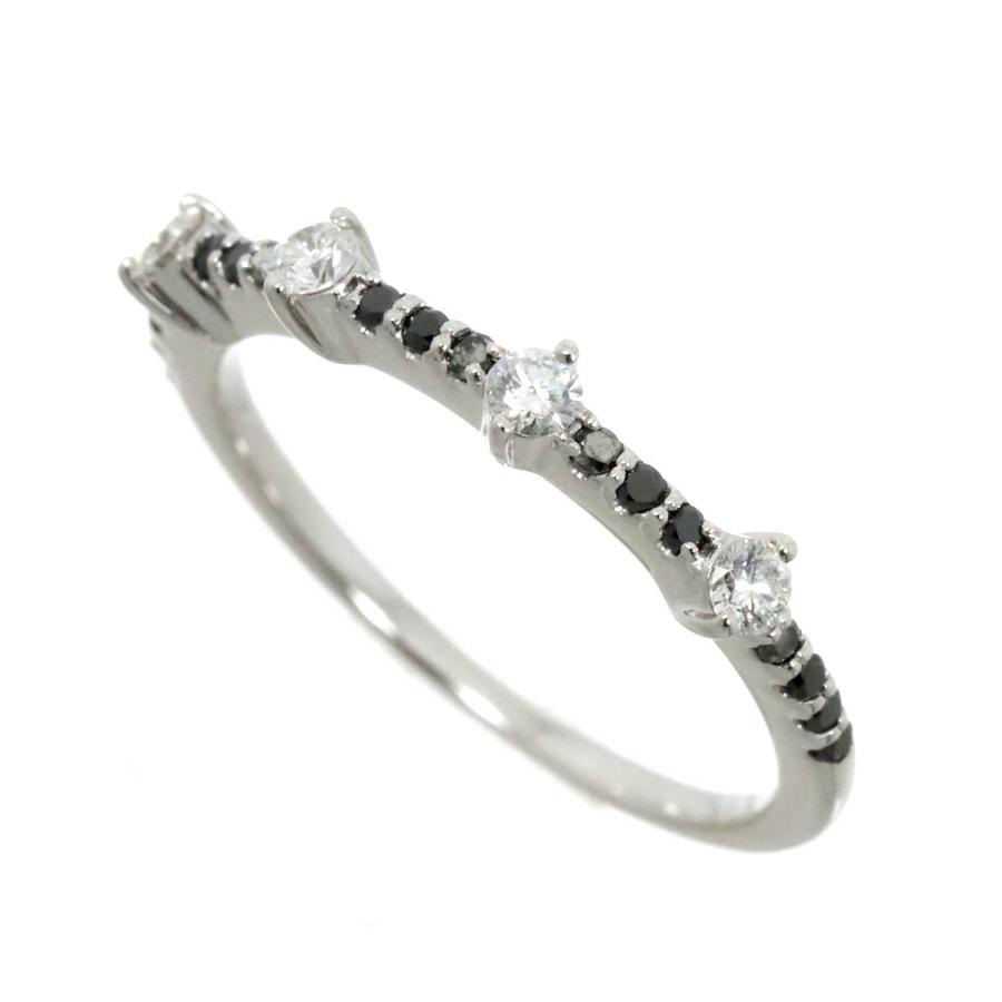 Ponte Vecchio ポンテヴェキオ 9号 リング ダイヤ 0.14ct/0.12ct K18  