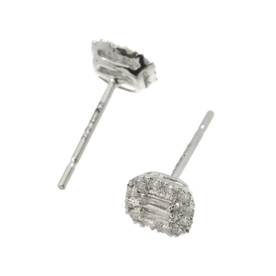 ダイヤ 0.10ct/0.10ct ピアス K18 WG ホワイトゴールド 750 Diamond Earrings Pierced 90234510｜purpose-inc｜03