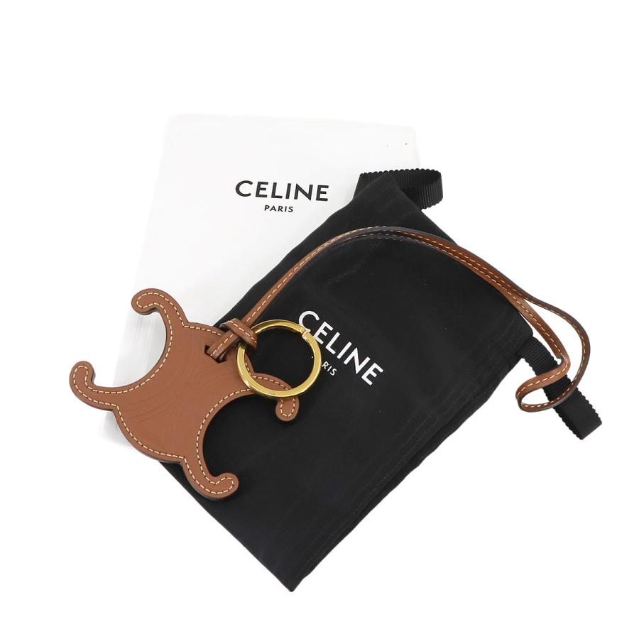 未使用 展示品 セリーヌ CELINE トリオンフ キーリング バッグ 