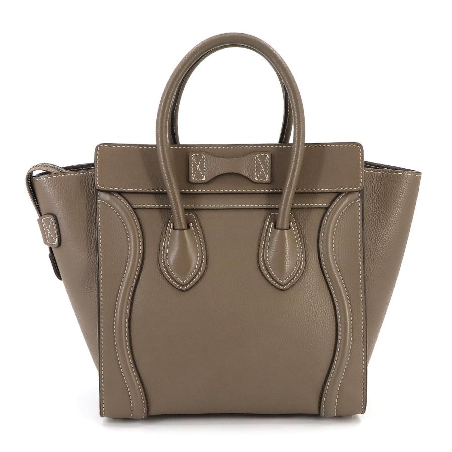 新品同様 セリーヌ CELINE ラゲージ マイクロショッパー ハンド バッグ 