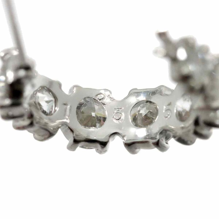 ダイヤ 1.55ct/1.51ct ピアス Pt K14 WG プラチナ ホワイトゴールド 