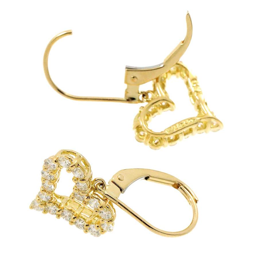 TIFFANY&Co. ティファニー TIFFANY&CO. ハート ダイヤ ピアス K18 YG 