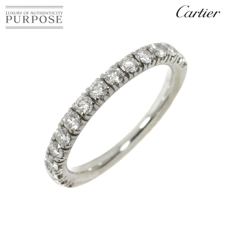 Cartier カルティエ エタンセル #50 リング ハーフ ダイヤ Pt プラチナ 