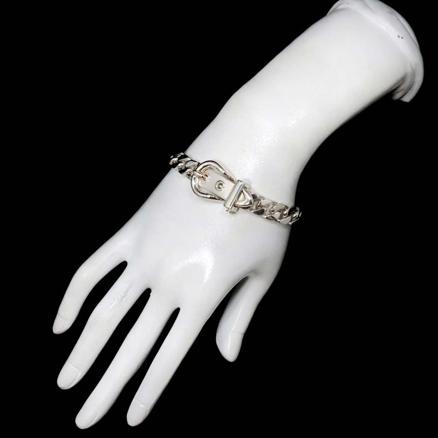 HERMES エルメス ブックルセリエ ブレスレット 17.5cm シルバー HERMES エルメス ブックルセリエ ブレスレット 17.5cm シルバー