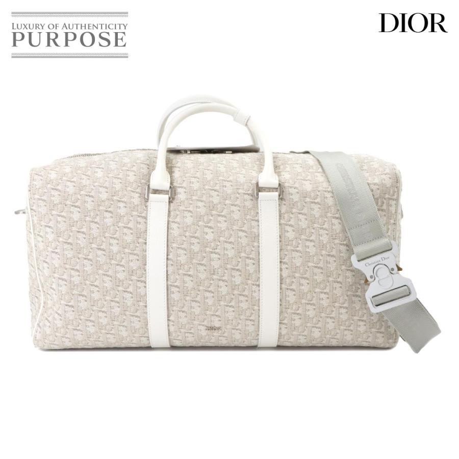 新品同様 クリスチャン ディオール バッグ オブリーク 2way ボストン ショルダー バッグ キャンバス メンズ 90240296 【中古】ブランド Christian Dior（クリスチャン・ディオール） 新品同様 クリスチャン
