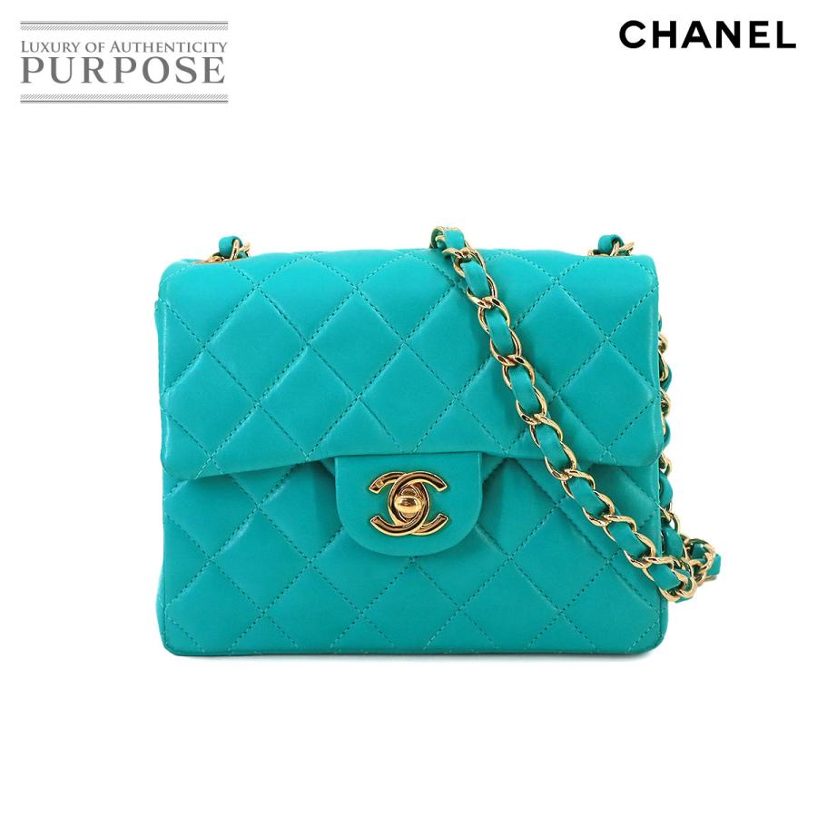 CHANEL シャネル ミニ マトラッセ チェーン ショルダー バッグ レザー  