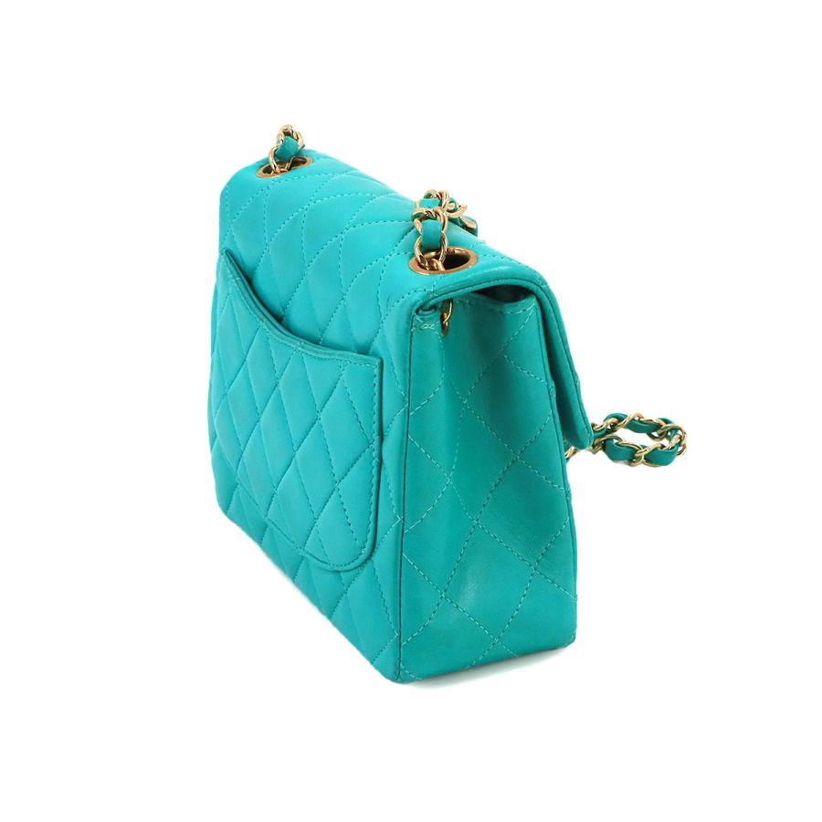 CHANEL シャネル ミニ マトラッセ チェーン ショルダー バッグ レザー  