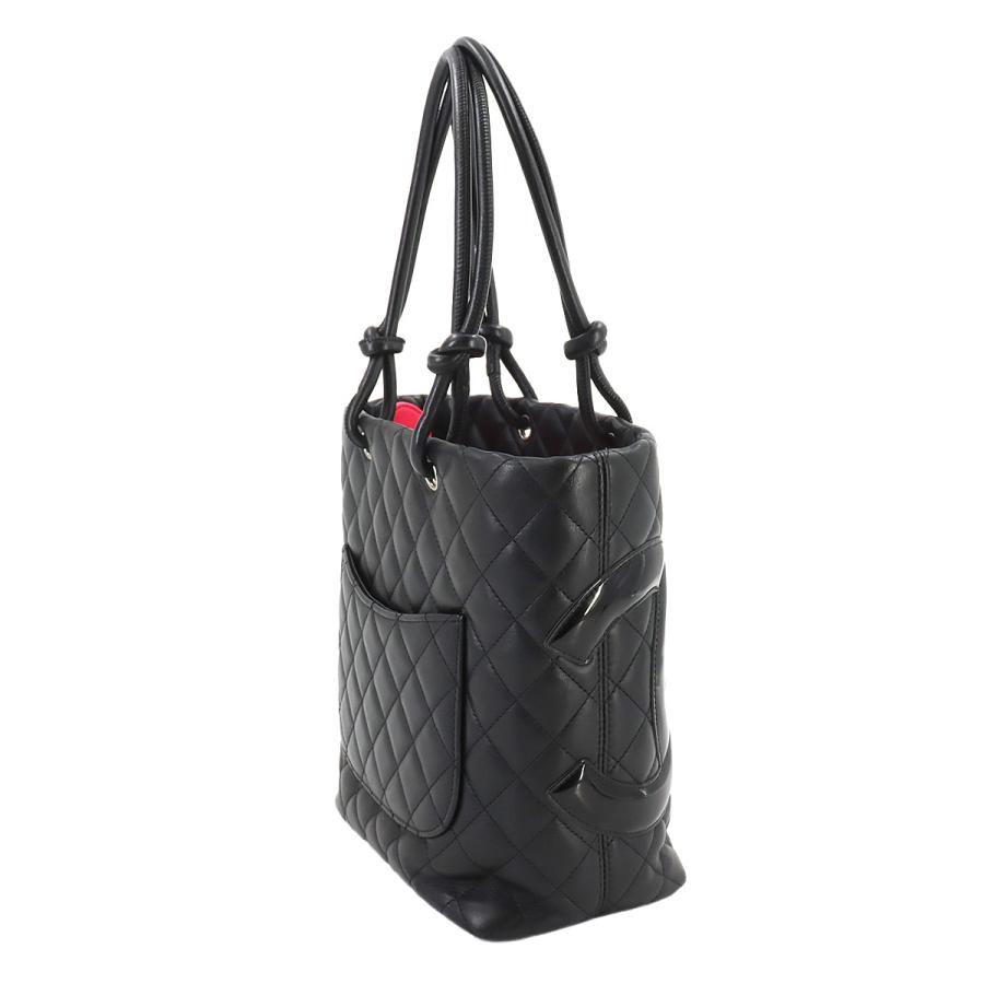 CHANEL シャネル カンボンライン ミディアム トート バッグ レザー  